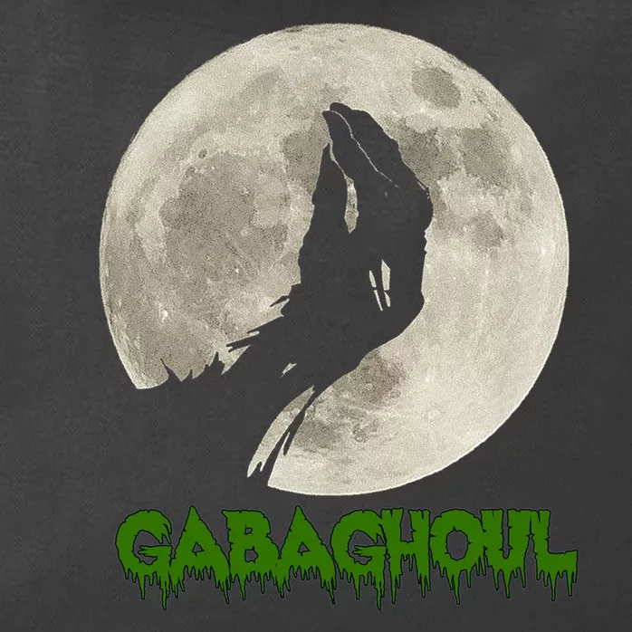 Gabaghoul Hand Moon Funny Halloween Zip Tote Bag