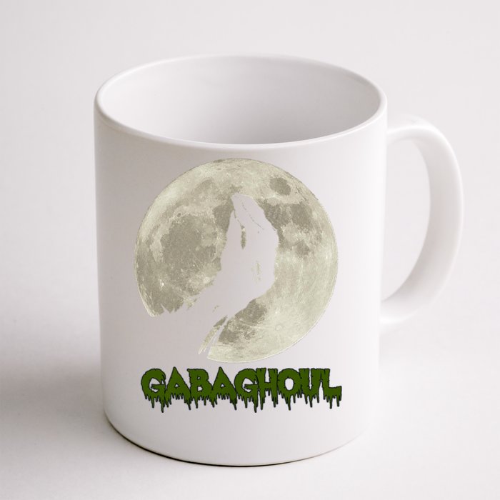 Gabaghoul Hand Moon Funny Halloween Front & Back Coffee Mug