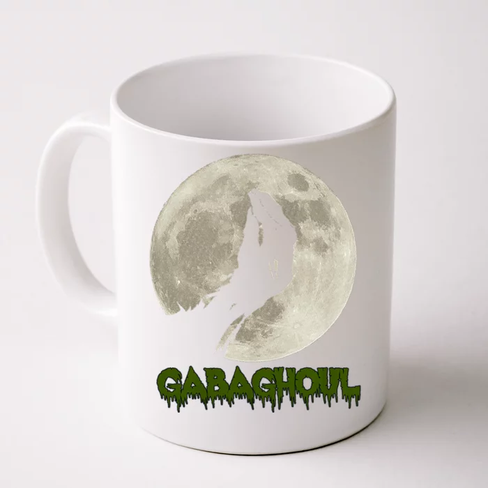 Gabaghoul Hand Moon Funny Halloween Front & Back Coffee Mug