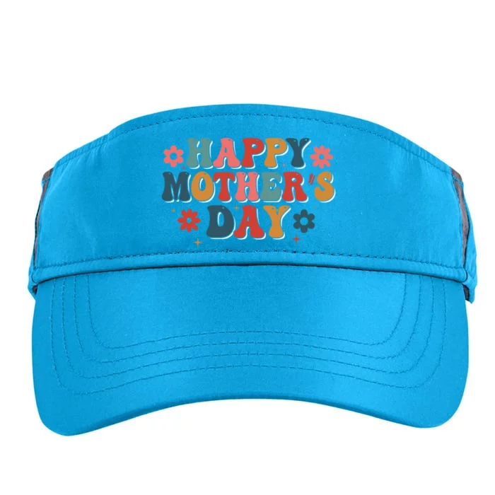 Groovy Happy MotherS Day Gift Adult Drive Performance Visor