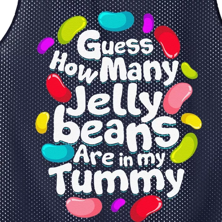 Guess How Many Jelly Beans Candy Funny Easter Gift Mesh Reversible Basketball Jersey Tank