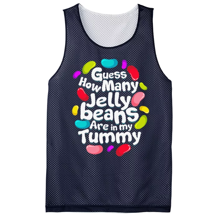 Guess How Many Jelly Beans Candy Funny Easter Gift Mesh Reversible Basketball Jersey Tank