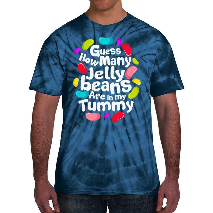 Guess How Many Jelly Beans Candy Funny Easter Gift Tie-Dye T-Shirt