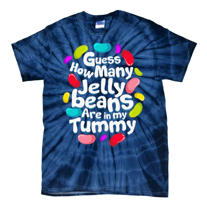 Guess How Many Jelly Beans Candy Funny Easter Gift Tie-Dye T-Shirt