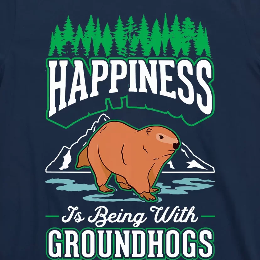 Groundhog Happiness Marmot Woodchuck Premium T-Shirt