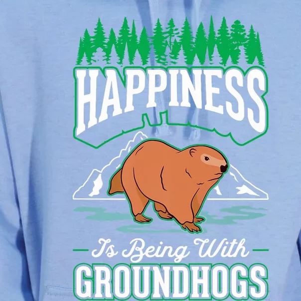 Groundhog Happiness Marmot Woodchuck Premium Unisex Surf Hoodie