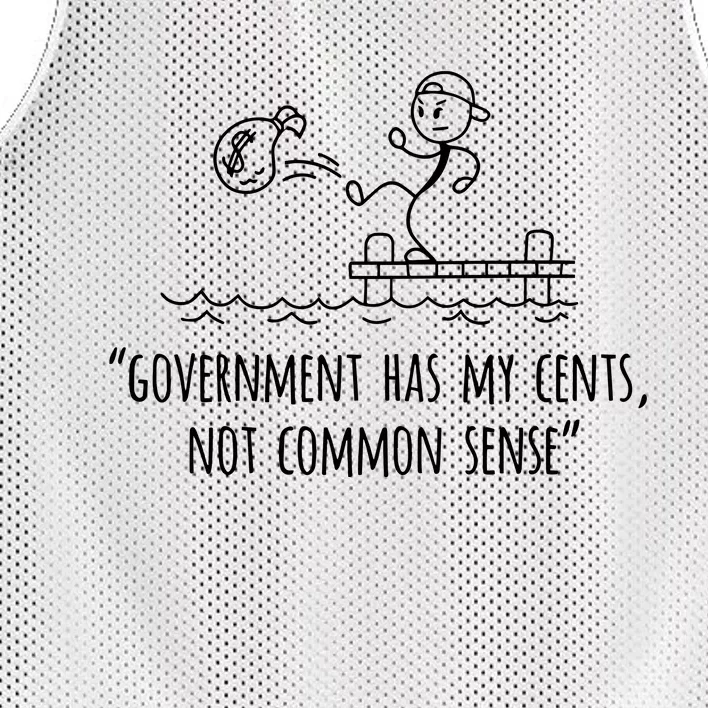 Government Has My Cents Not Common Sense Mesh Reversible Basketball Jersey Tank