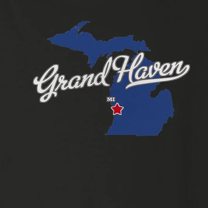 Grand Haven Michigan MI Map Toddler Long Sleeve Shirt