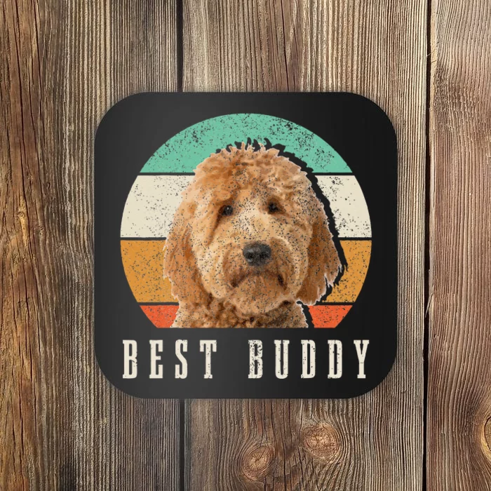 Goldendoodle Hi My Name Is Stop That Funny Dog Doodle Mom Coaster