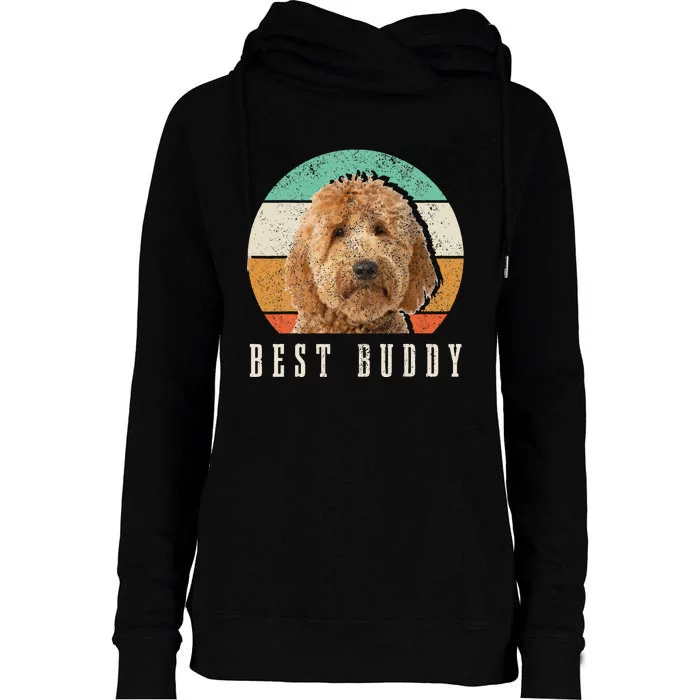 Goldendoodle Hi My Name Is Stop That Funny Dog Doodle Mom Womens Funnel Neck Pullover Hood