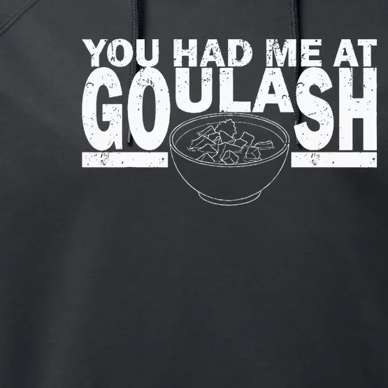 Goulash Hungary National Dishes Hungarian Cuisine Food Stew Performance Fleece Hoodie