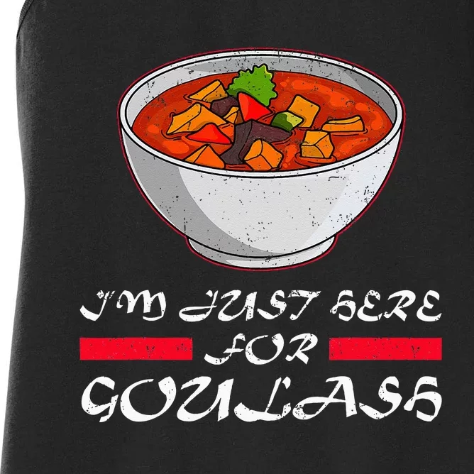 Goulash Hungary National Dishes Hungarian Cuisine Food Stew Women's Racerback Tank