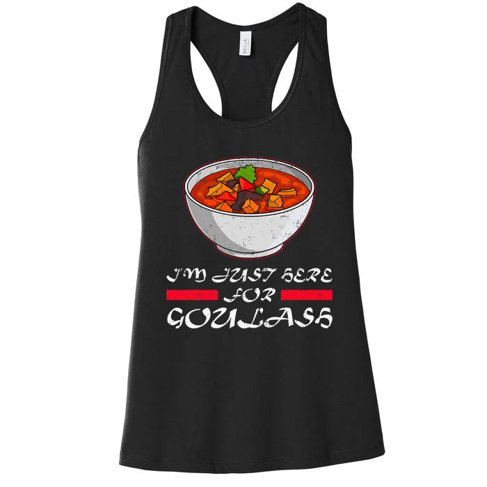 Goulash Hungary National Dishes Hungarian Cuisine Food Stew Women's Racerback Tank