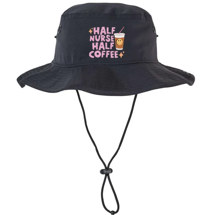 Groovy Half Nurse Half Coffee Legacy Cool Fit Booney Bucket Hat