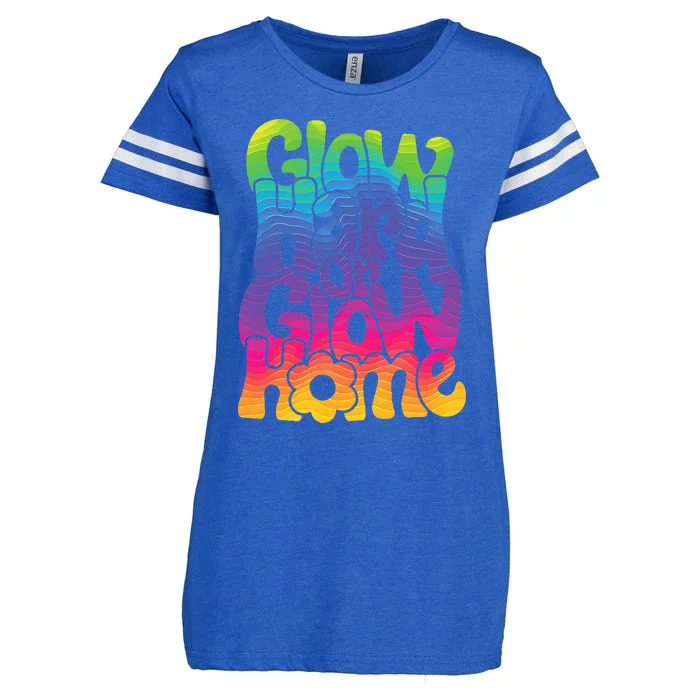 Glow Hard or Glow Home Enza Ladies Jersey Football T-Shirt