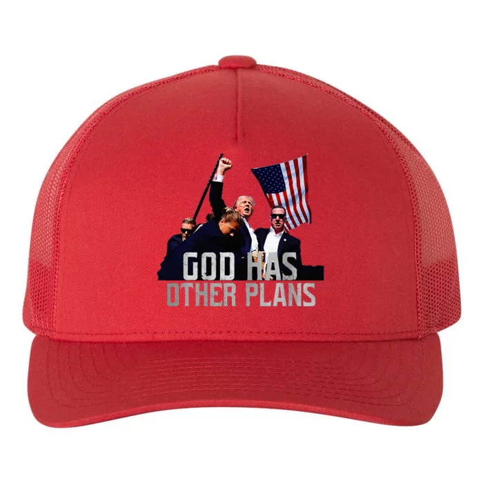 God Has Other Plans Legends Never Die Fight Yupoong Adult 5-Panel Trucker Hat