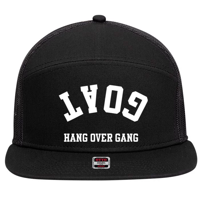 Goat Hang Over Gang 7 Panel Mesh Trucker Snapback Hat