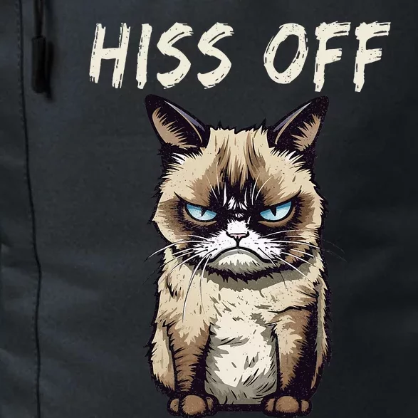 Grumpy Hiss Off Cat Meow Cat Daily Commute Backpack