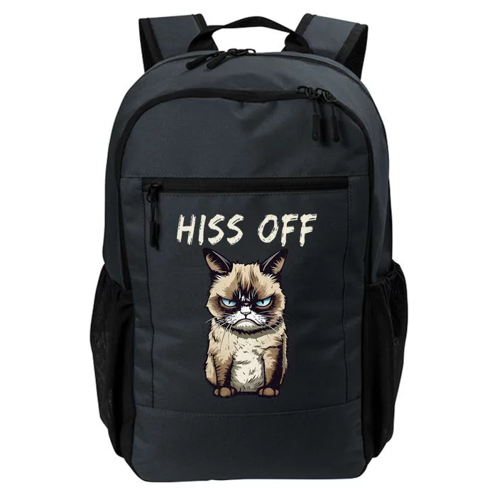 Grumpy Hiss Off Cat Meow Cat Daily Commute Backpack