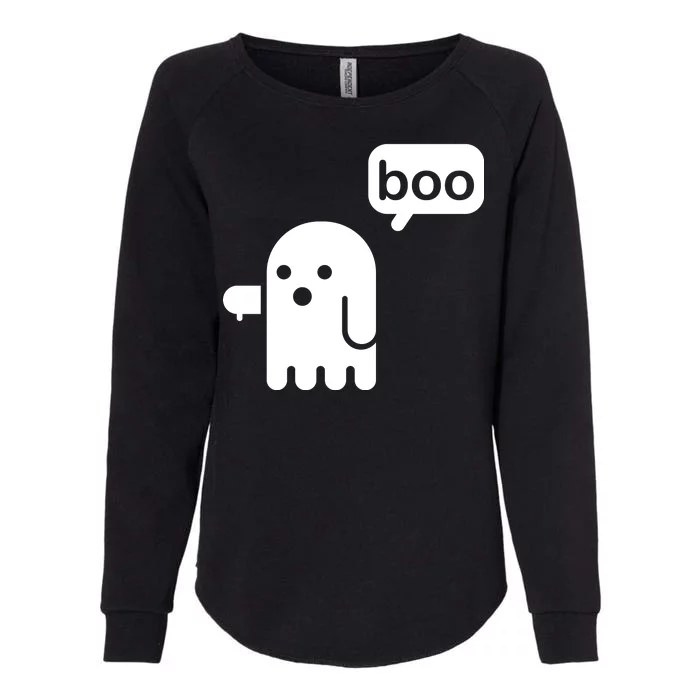 Ghost Boo Thumbs Down Womens California Wash Sweatshirt