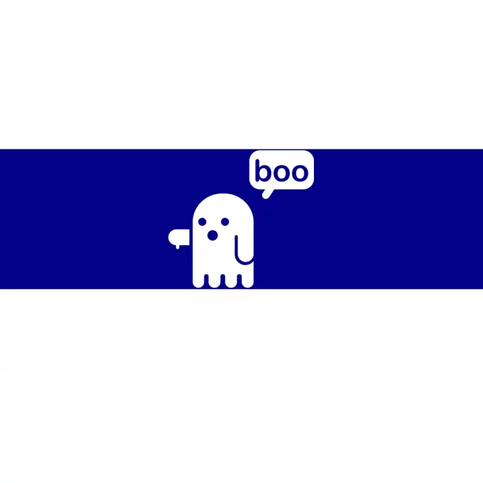 Ghost Boo Thumbs Down Bumper Sticker