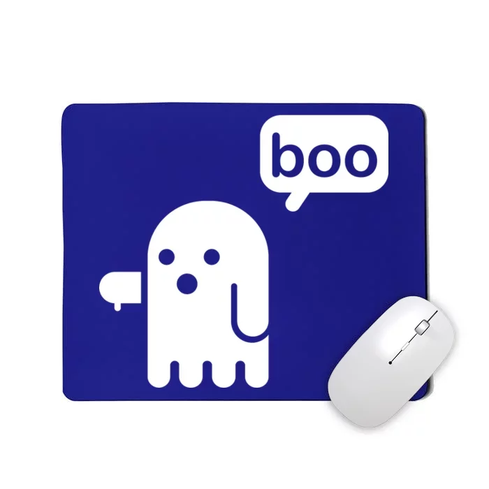 Ghost Boo Thumbs Down Mousepad