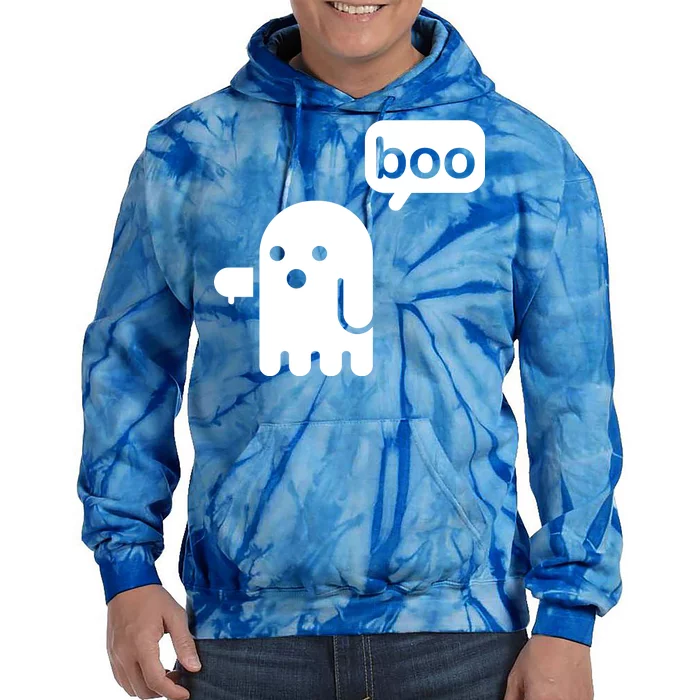 Ghost Boo Thumbs Down Tie Dye Hoodie