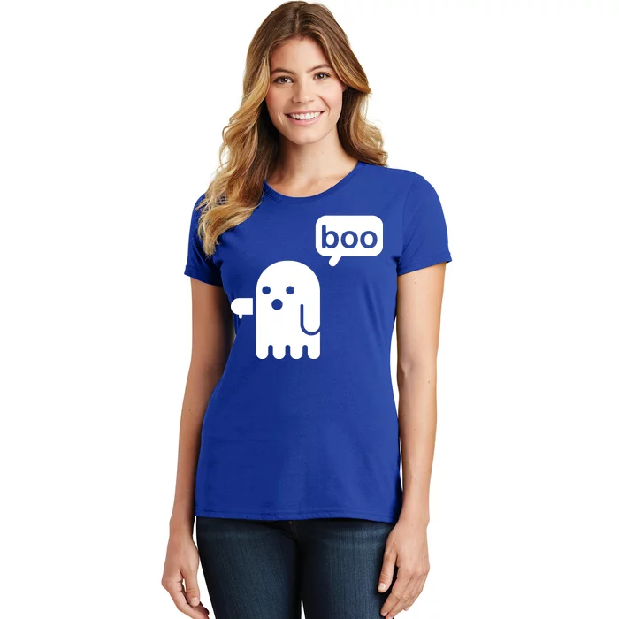 Ghost Boo Thumbs Down Women's T-Shirt