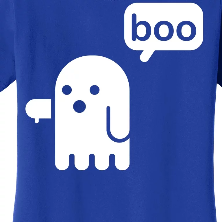 Ghost Boo Thumbs Down Women's T-Shirt