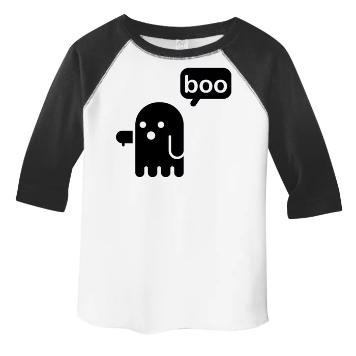 Ghost Boo Thumbs Down Toddler Fine Jersey T-Shirt