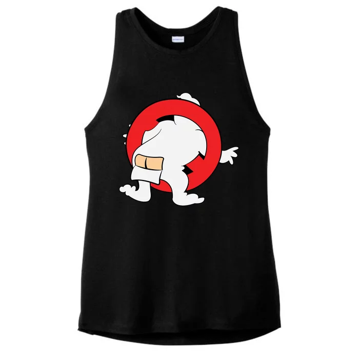 Ghost Buster Behind Ladies Tri-Blend Wicking Tank