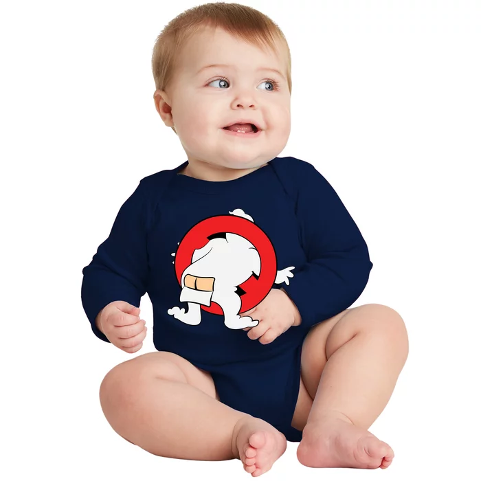 Ghost Buster Behind Baby Long Sleeve Bodysuit