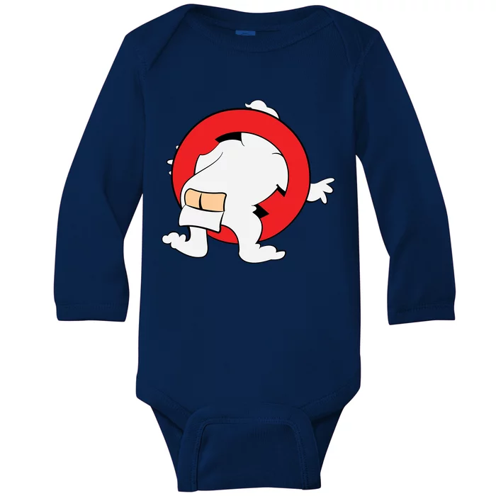 Ghost Buster Behind Baby Long Sleeve Bodysuit