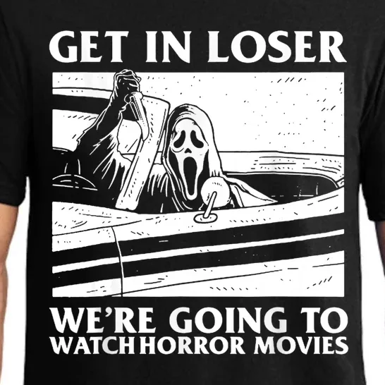 Ghost Face Let's Watch Scary Halloween Horror Movie Pajama Set