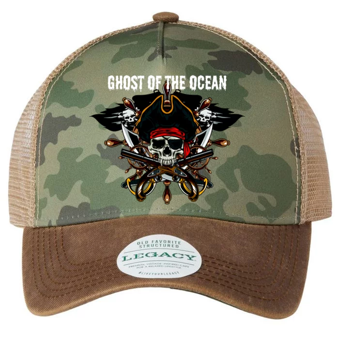 Ghost of the Ocean Pirate Legacy Tie Dye Trucker Hat