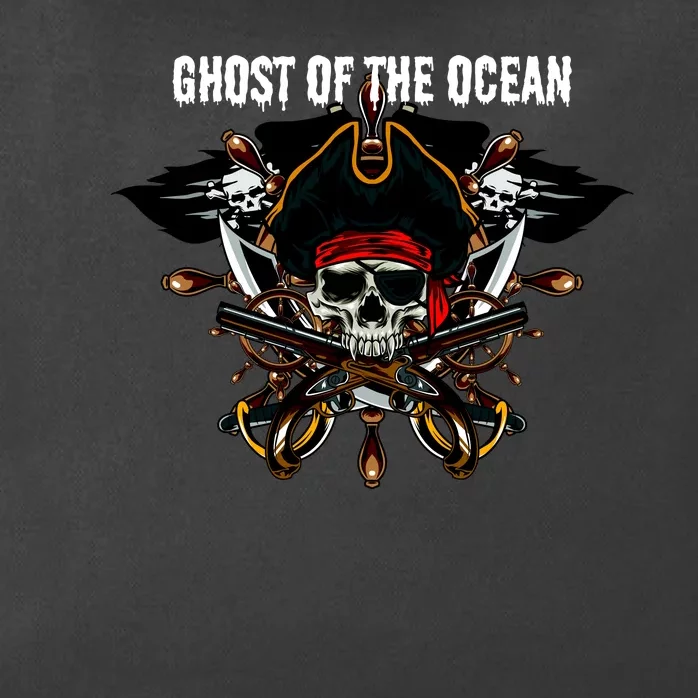 Ghost of the Ocean Pirate Zip Tote Bag