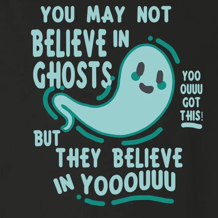 Ghosts Believe In You Funny Halloween Toddler Long Sleeve Shirt