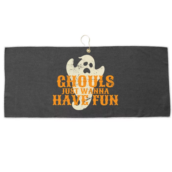 Ghouls Just Wanna Have Fun Large Microfiber Waffle Golf Towel