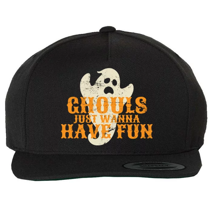 Ghouls Just Wanna Have Fun Wool Snapback Cap