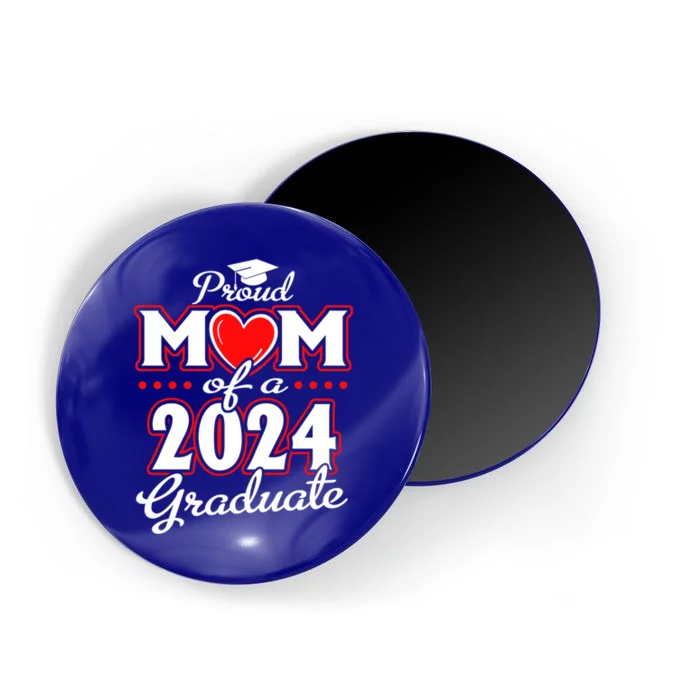 Graduation Heart Proud Mom Of A Class Of 2024 24 Graduate Gift Magnet