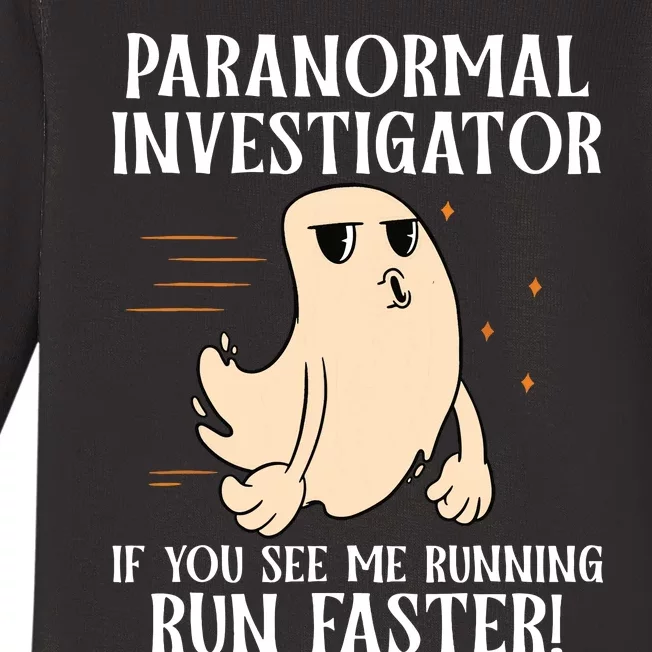 Ghost Hunter Paranormal Investigator Baby Long Sleeve Bodysuit