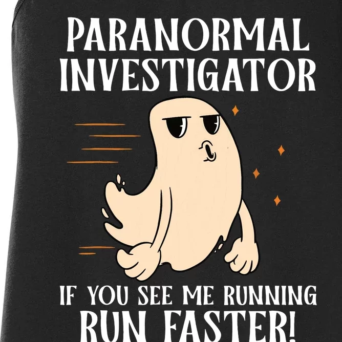 Ghost Hunter Paranormal Investigator Women's Racerback Tank