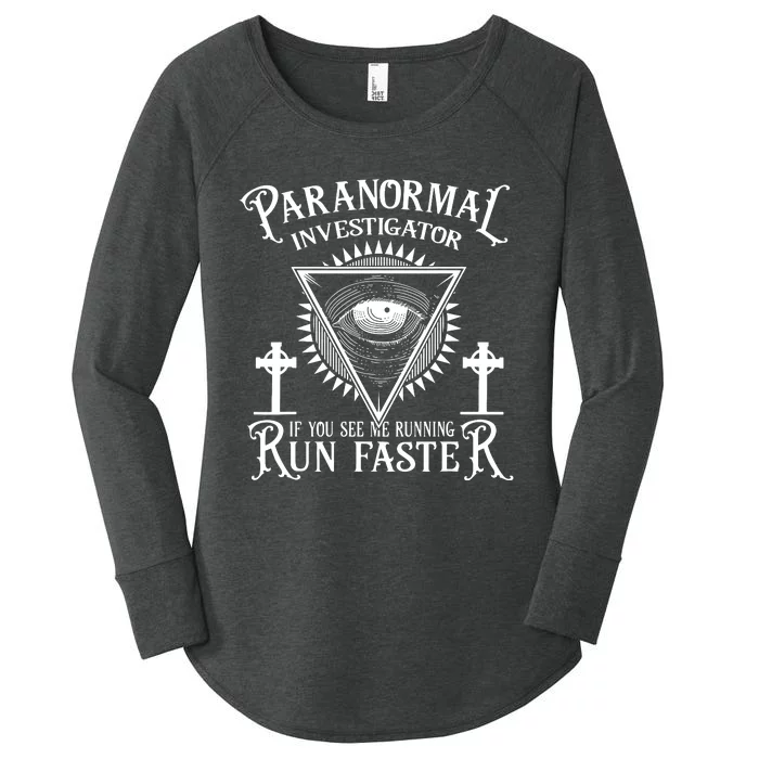 Ghost Hunter Paranormal Investigator Women's Perfect Tri Tunic Long Sleeve Shirt