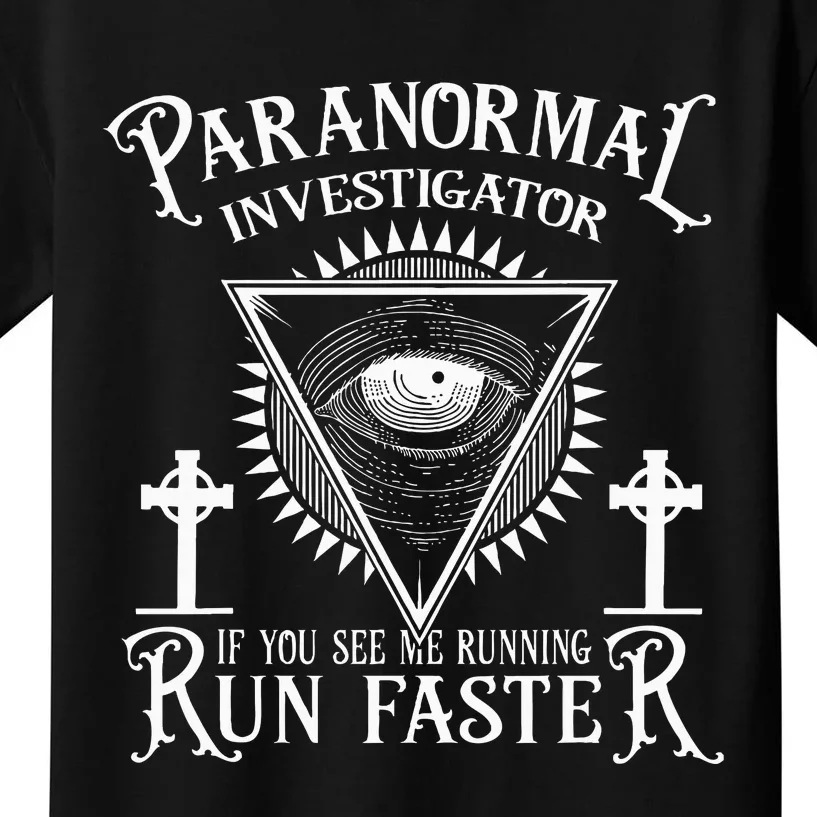 Ghost Hunter Paranormal Investigator Kids T-Shirt