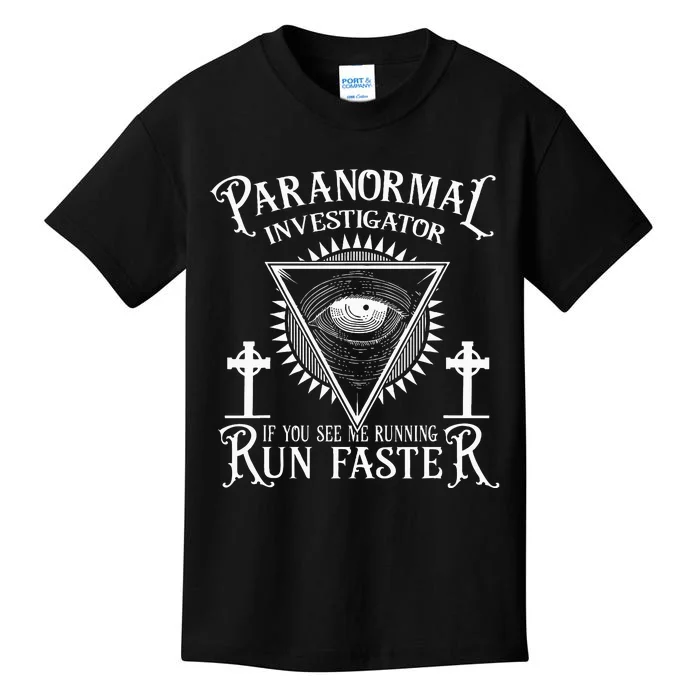 Ghost Hunter Paranormal Investigator Kids T-Shirt