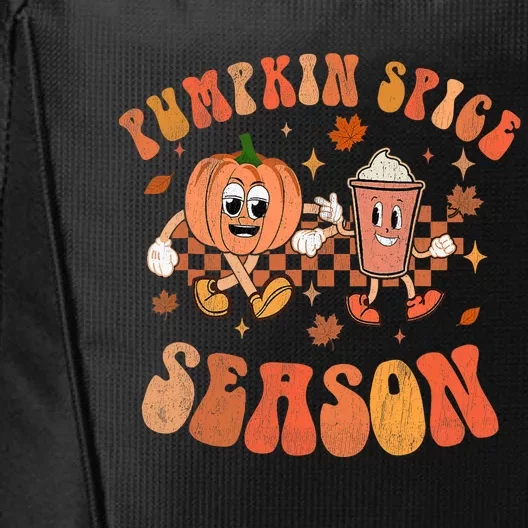 Groovy Halloween Pumpkin Season Spice Fall Autumm Hippie City Backpack