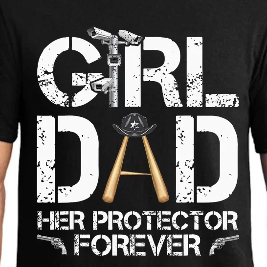 GirlDad Her Protector Forever Funny Father Pajama Set