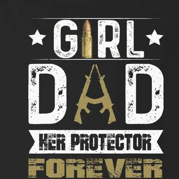 GirlDad Her Protector Forever Father Day Toddler Long Sleeve Shirt