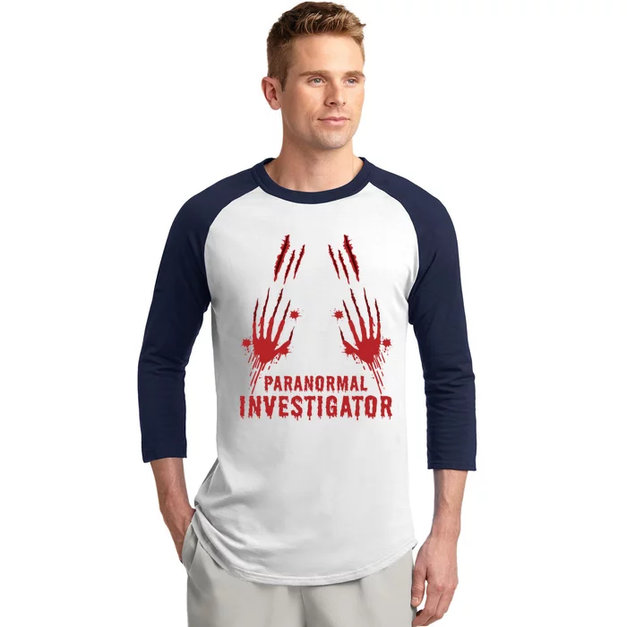 Ghost Hunting Paranormal Investigator Cool Gift Baseball Sleeve Shirt