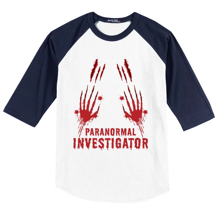 Ghost Hunting Paranormal Investigator Cool Gift Baseball Sleeve Shirt